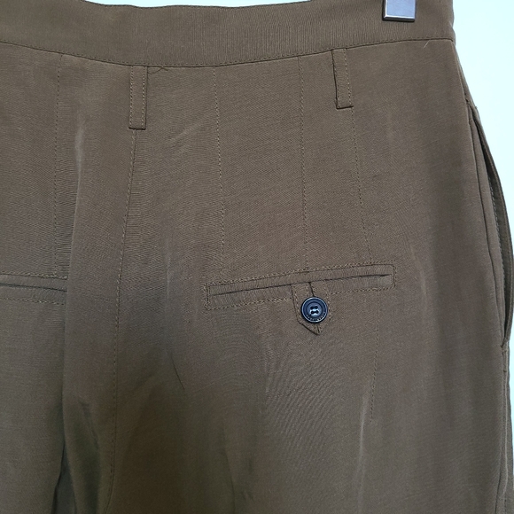 Zara - Lyocell Camel Brown Pants - Size S - Picture 6 of 9